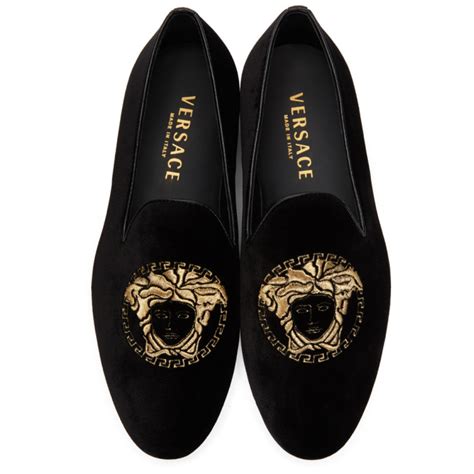 Versace velvet loafers